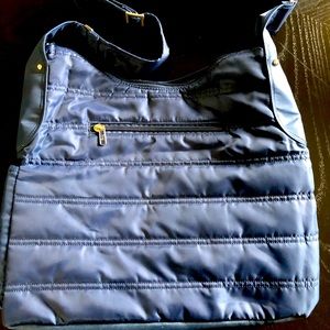 Lug Navy Blue Organizer Crossbody Bag